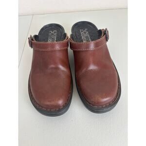 Josef Siebel Leather Mules Clogs Size 6.5 (37)